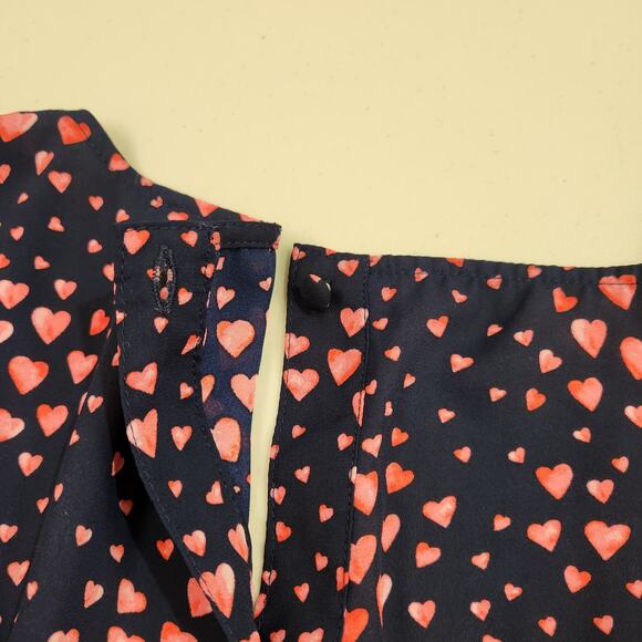 Torrid Georgette Heart Button Back Blouse Size 1X - Picture 8 of 11